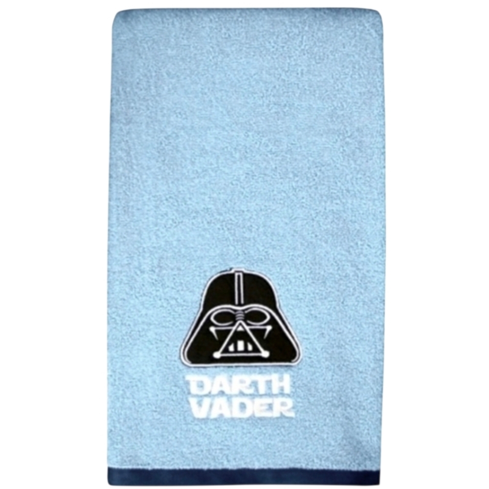 Disney Star Wars Embroidered Darth Vader Blue Bath Towel